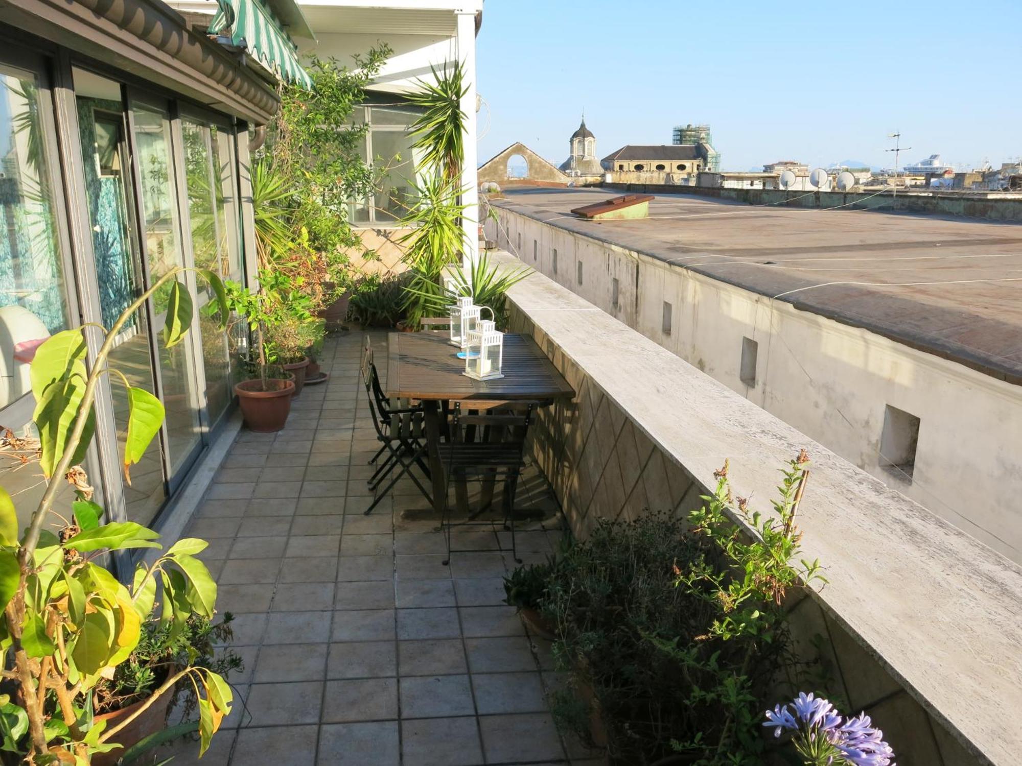 Historical Naples With Panoramic Terrace Apartment Екстериор снимка